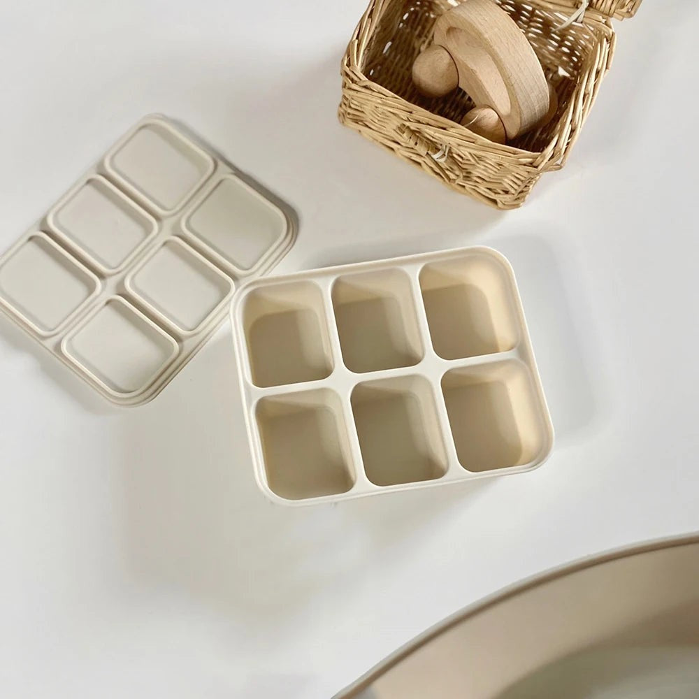 Dear Xime Silicone Freezer Cube Tray with Lid โ Baby Food & Ice Prep | 4M+