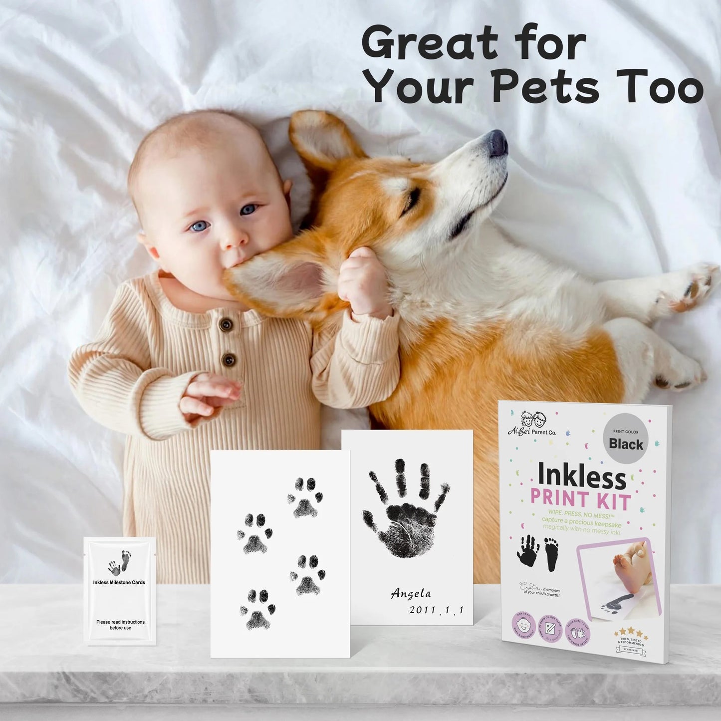 LittleLegacy™ Baby Handprint & Footprint Keepsake Kit