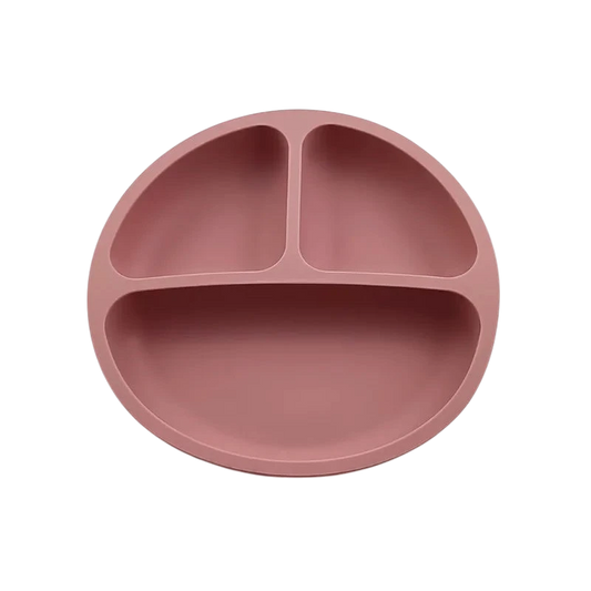 Dear Xime Silicone Suction Plate — Divided, BPA-Free Mealtime Essential | 6M+