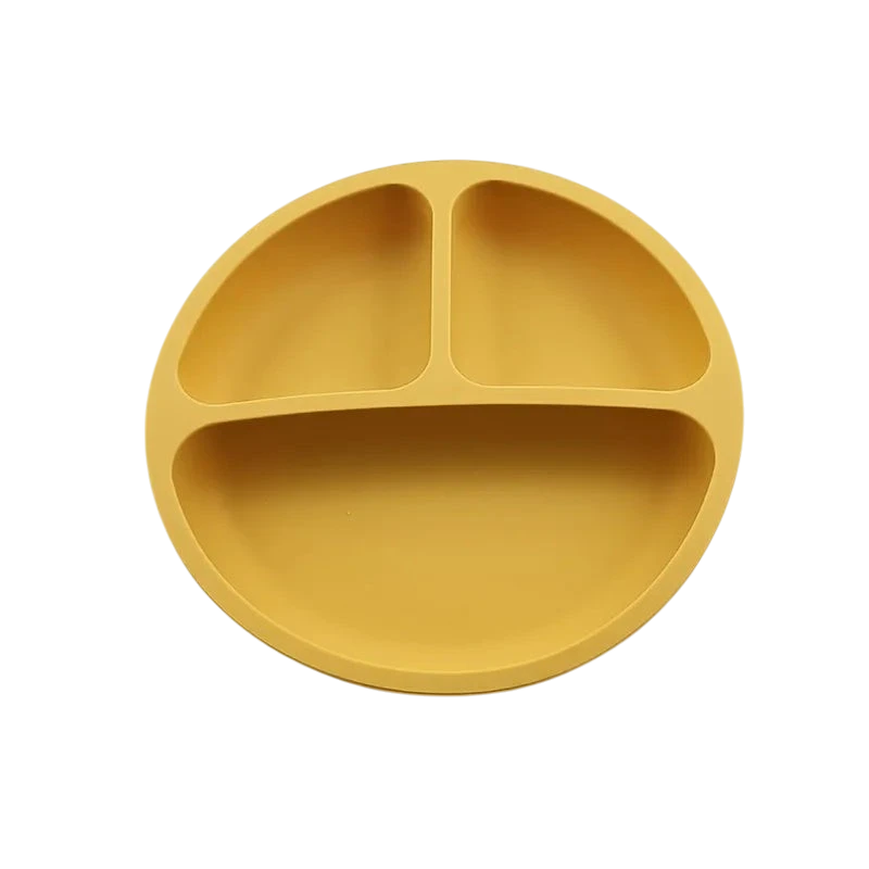 Dear Xime Silicone Suction Plate — Divided, BPA-Free Mealtime Essential | 6M+